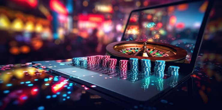 Studio dealer langsung Microgaming dengan layar sentuh dan antarmuka pemain